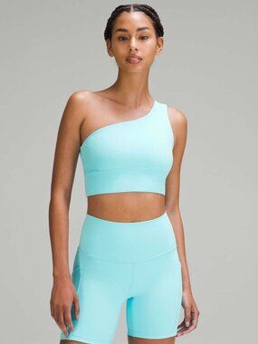 NWT Lululemon Align Asymmetrical Bra *Light Support, C/D Cup - Cyan Blue (!0)